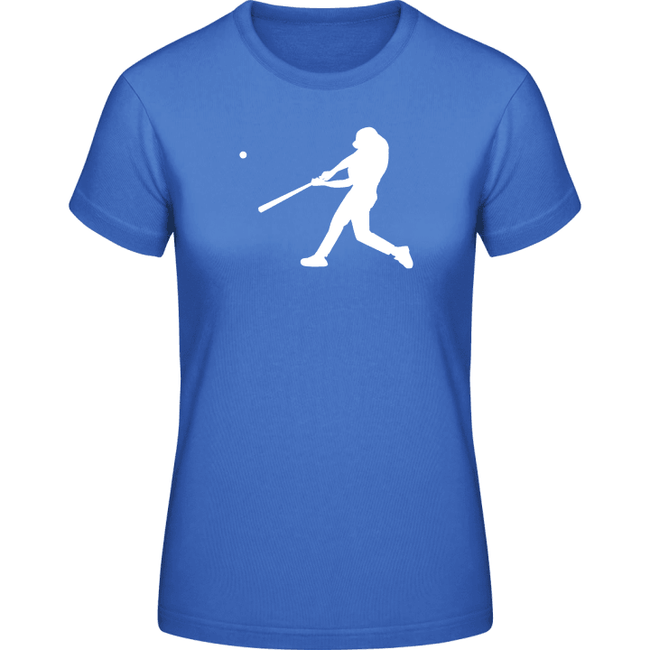 Baseball Player Silhouette Camiseta de mujer contain pic