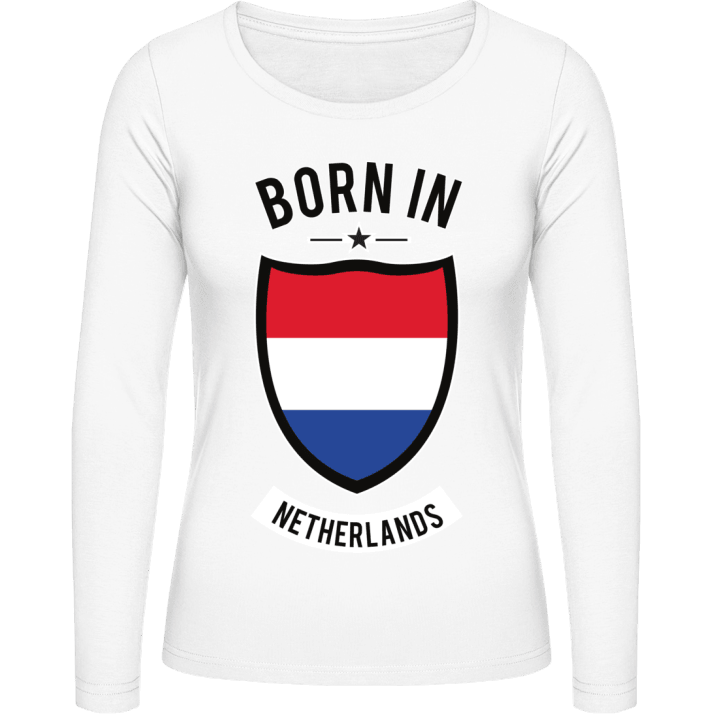 Born in Netherlands Langermet skjorte for kvinner 0 image