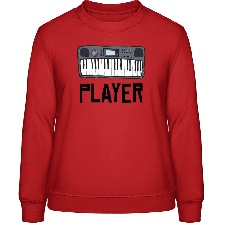 Keyboard Player Illustration Sweatshirt för kvinnor contain pic
