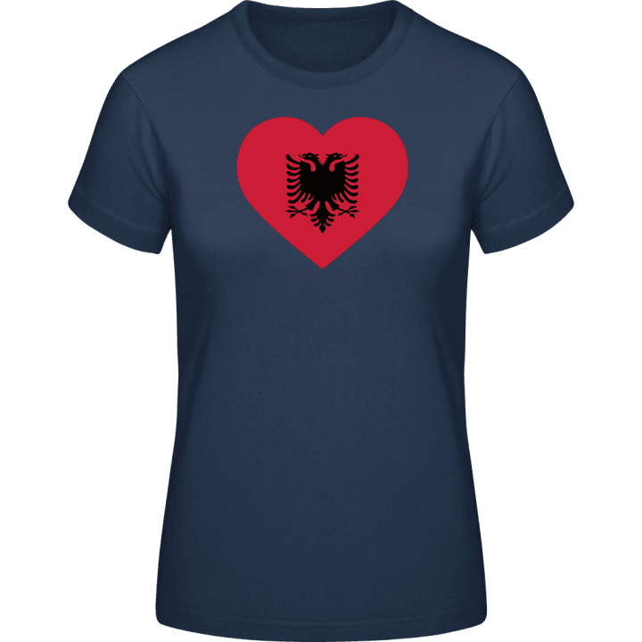 Albanian Heart Flag Vrouwen T-shirt 0 image