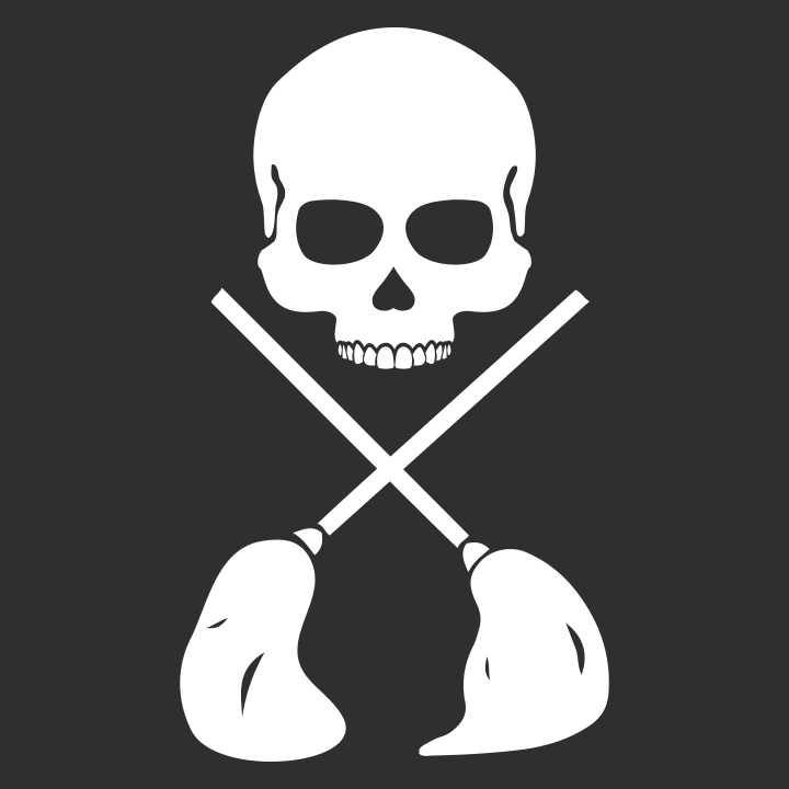 Skull With Brooms Stoffen tas 0 image