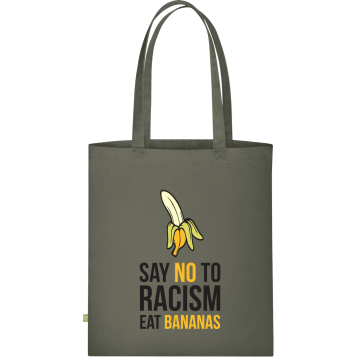 No Racism Eat Bananas Väska av tyg contain pic