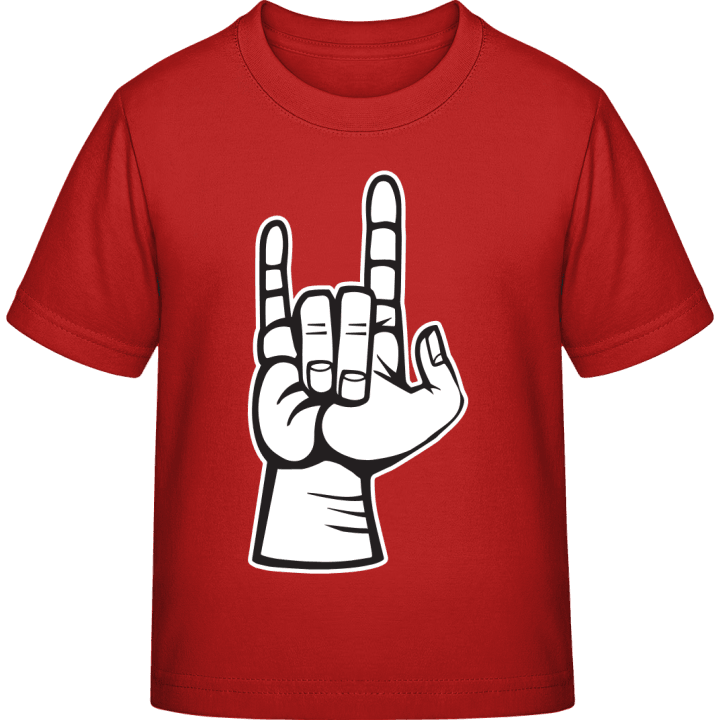 Rock And Roll Hand Camiseta infantil contain pic