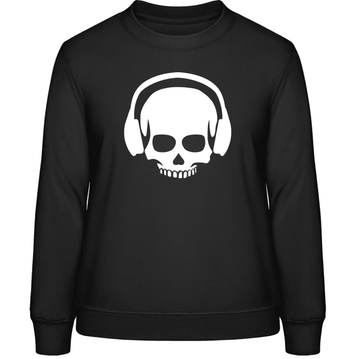 Headphone Skull Frauen Sweatshirt contain pic
