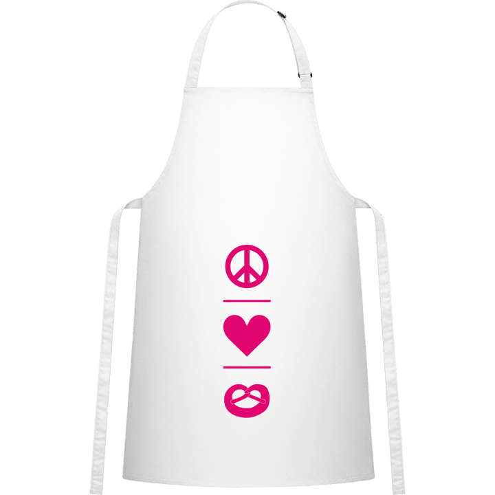 Peace Love Brezel Tablier de cuisine contain pic