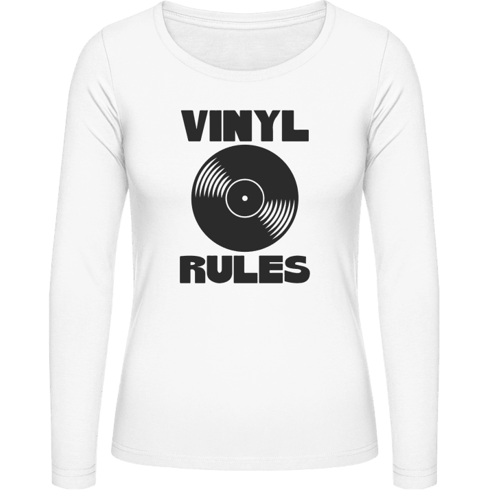 Vinyl Rules Vrouwen Lange Mouw Shirt contain pic