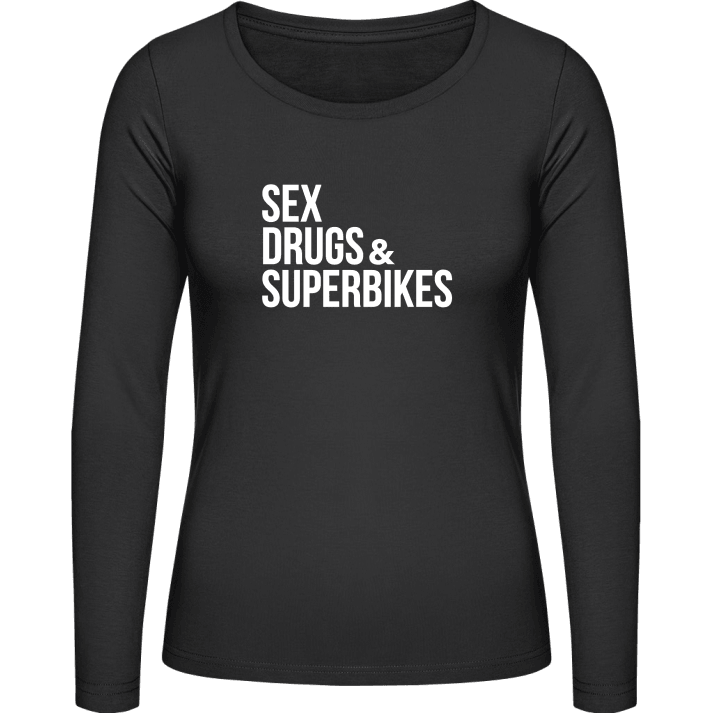 Sex Drugs Superbikes Kvinnor långärmad skjorta contain pic