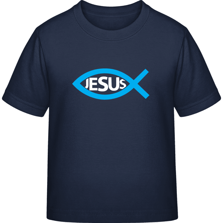 Jesus Ichthys Fish T-shirt för barn contain pic