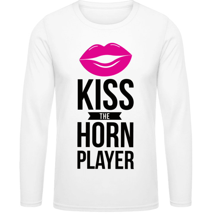 Kiss The Horn Player Långärmad skjorta contain pic