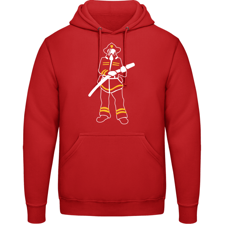 Firefighter Silhouette Hoodie contain pic
