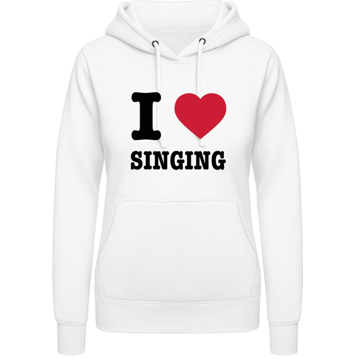 I Love Singing Vrouwen Hoodie contain pic