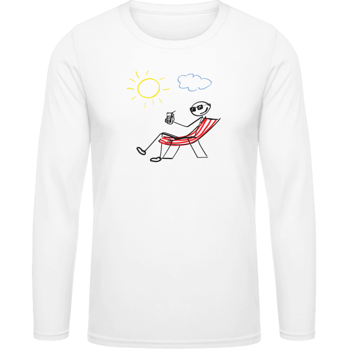 Sitting At The Beach T-shirt à manches longues 0 image