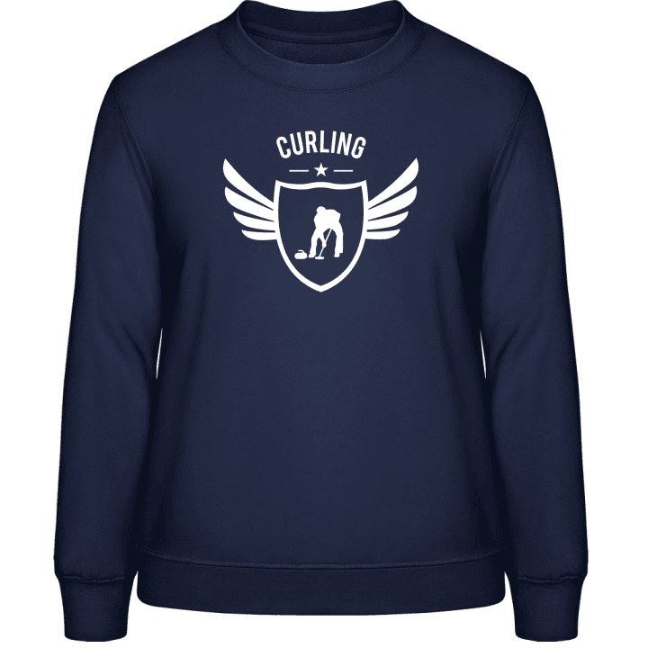 Curling Winged Sweatshirt för kvinnor contain pic