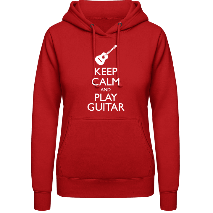 Keep Calm And Play Guitar Vrouwen Hoodie contain pic