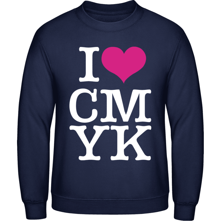 I love CMYK Sweatshirt 0 image