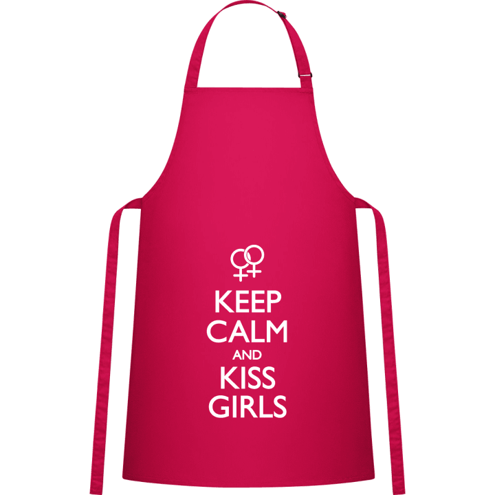 Keep Calm and Kiss Girls Lesbian Kitchen Apron contain pic