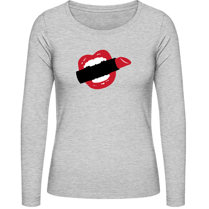 Lipstick Vamp Frauen Langarmshirt contain pic