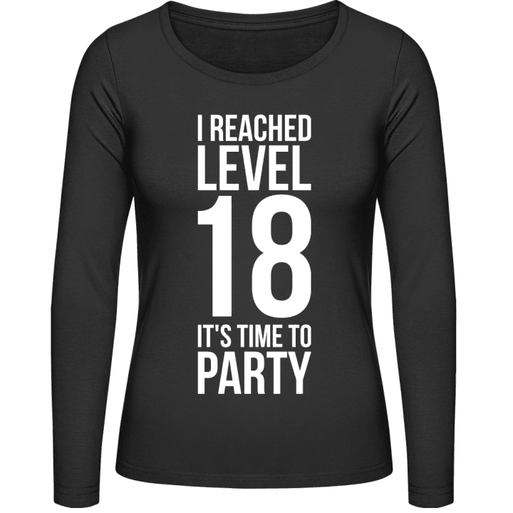 I Reached Level 18 Langermet skjorte for kvinner 0 image