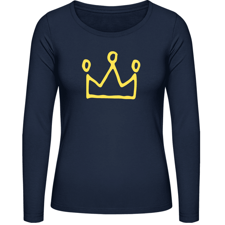 Crown Illustration Vrouwen Lange Mouw Shirt 0 image