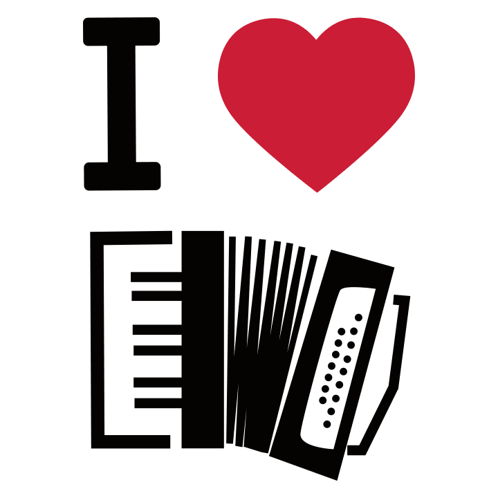 I Heart Accordion Music Vauvan t-paita 0 image