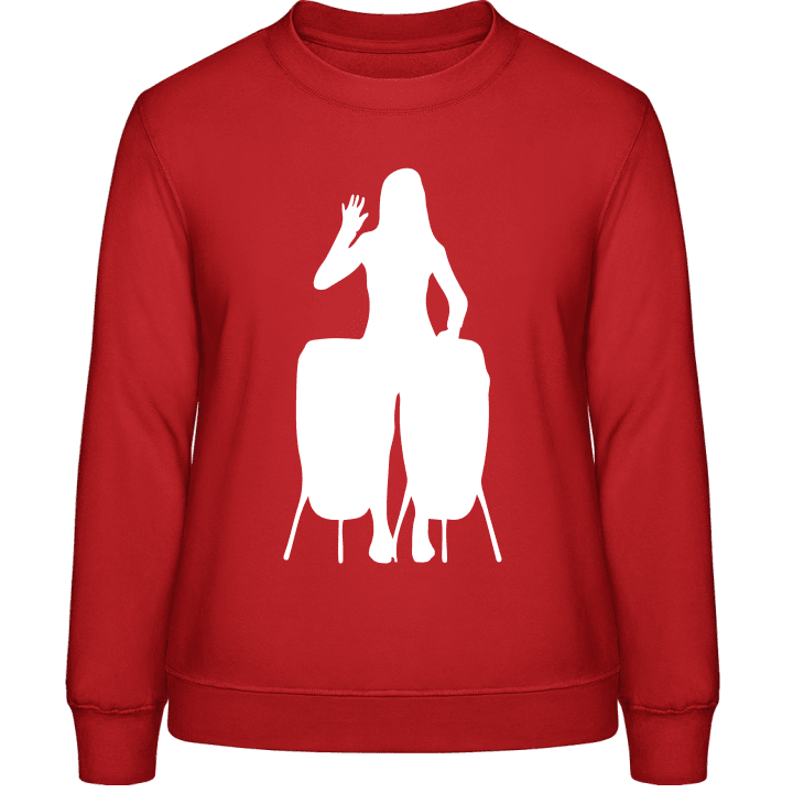 Percussion Silhouette Female Frauen Sweatshirt contain pic