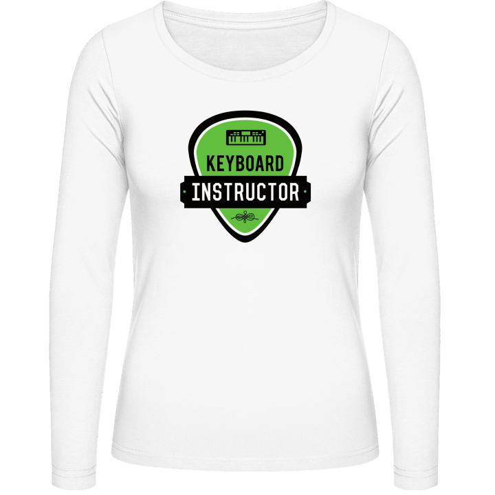 Keyboard Instructor T-shirt à manches longues pour femmes contain pic