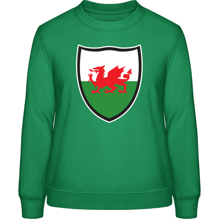 Wales Flag Shield Frauen Sweatshirt 0 image