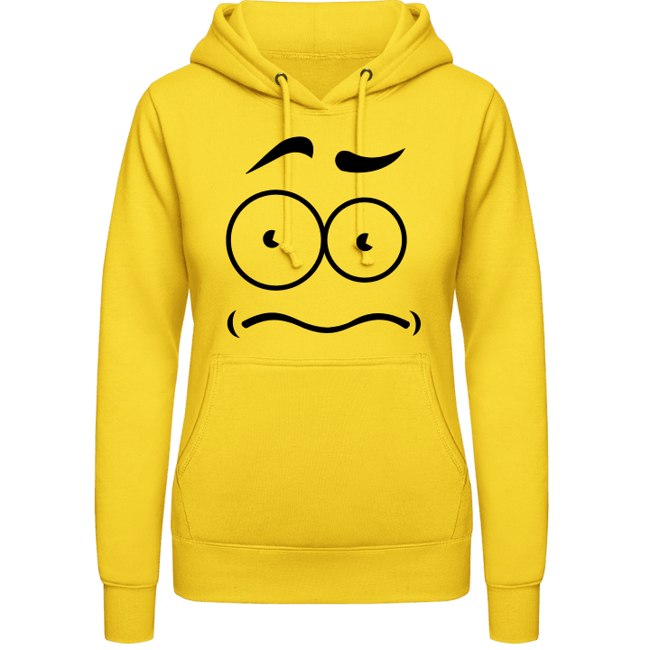 Smiley Face Puzzled Vrouwen Hoodie 0 image