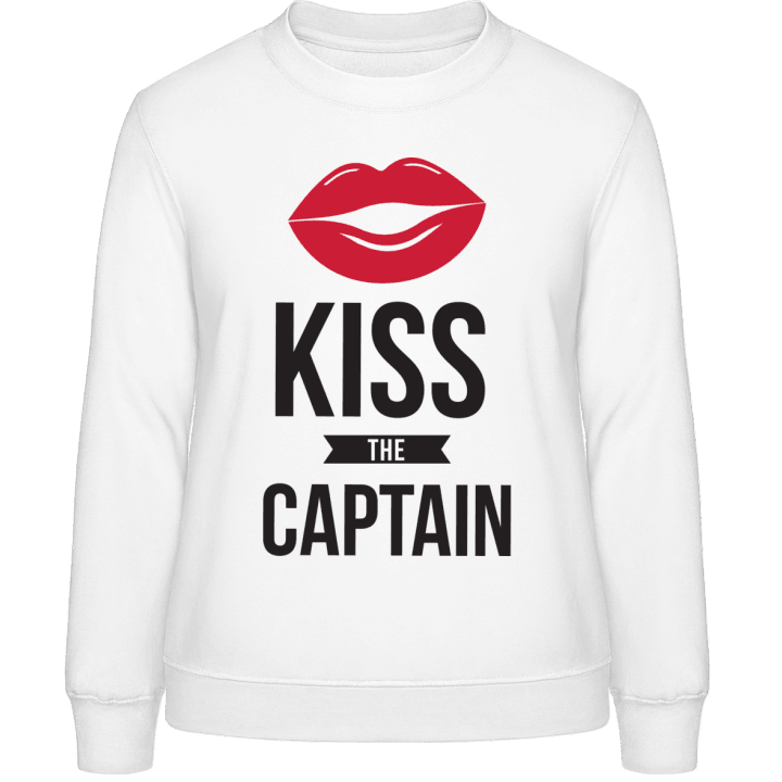 Kiss The Captain Frauen Sweatshirt contain pic