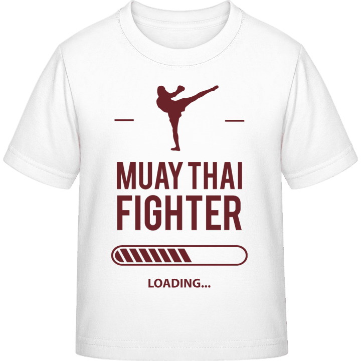 Muay Thai Fighter Loading Camiseta infantil contain pic