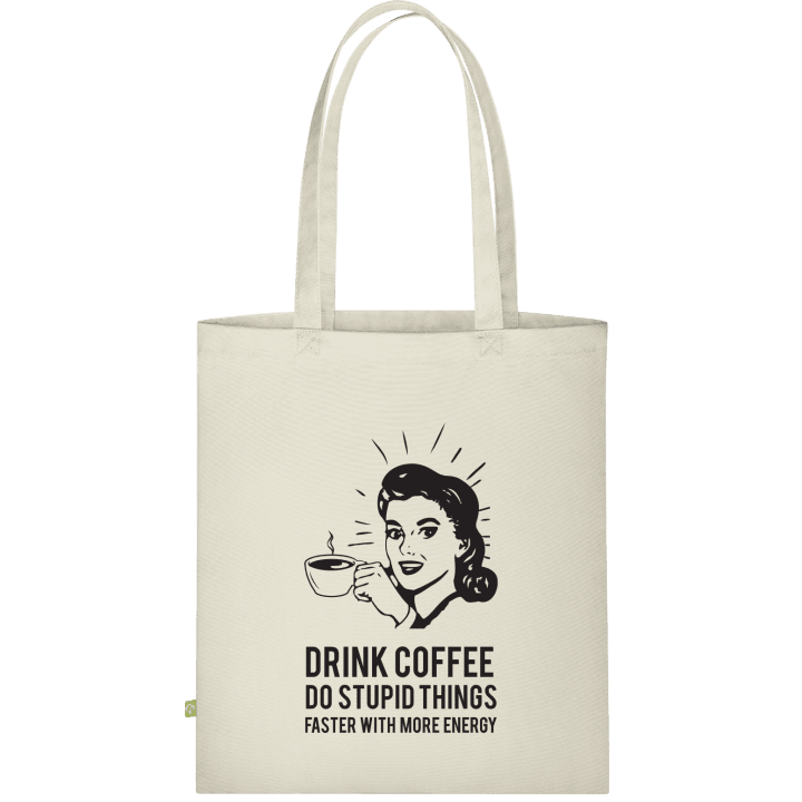 Drink Coffee Väska av tyg contain pic