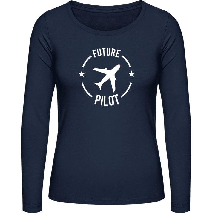 Future Pilot Frauen Langarmshirt contain pic