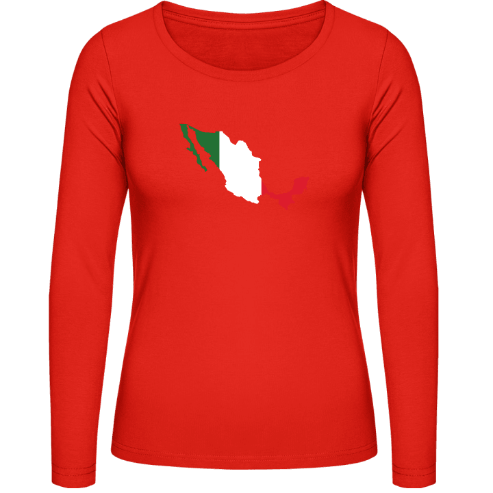Mexico Map Langermet skjorte for kvinner contain pic