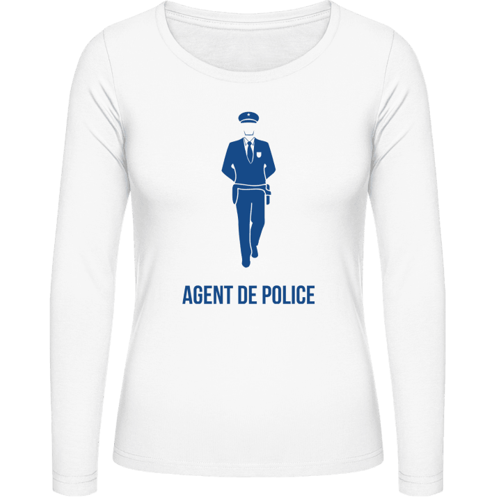 Agent De Police Frauen Langarmshirt contain pic