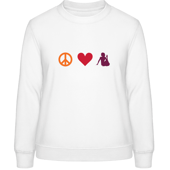 Peace And Yoga Sweatshirt för kvinnor contain pic