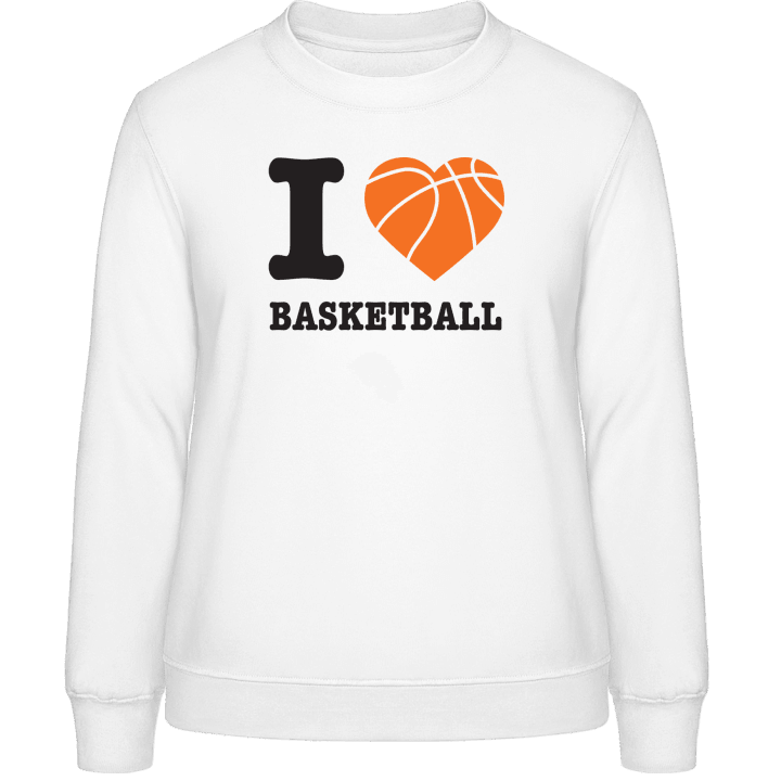 I Heart Basketball Frauen Sweatshirt contain pic