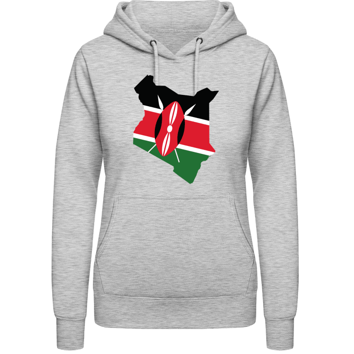 Kenya Map Sweat à capuche pour femme contain pic