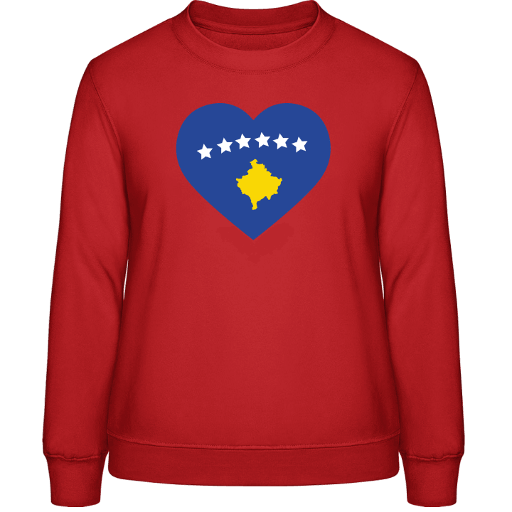 Kosovo Heart Flag Frauen Sweatshirt contain pic