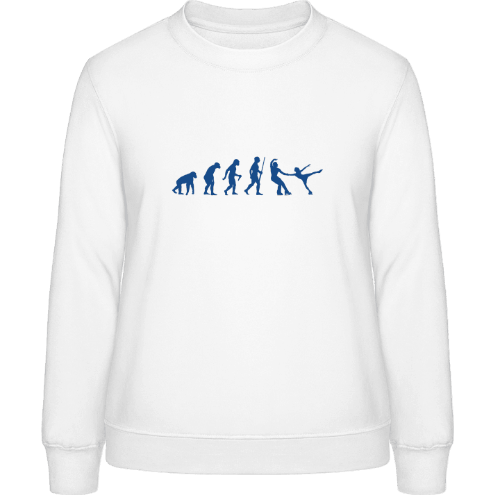 Ice Skating Couple Evolution Sweatshirt för kvinnor contain pic