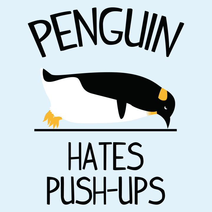 Penguin Hates Push Ups T-shirt til kvinder 0 image