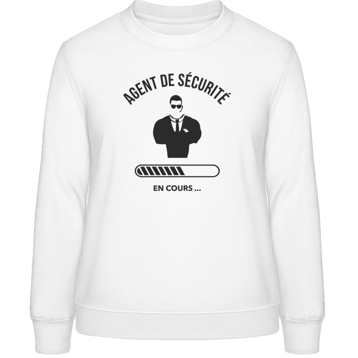 Agent de sécurité en cours Sweatshirt för kvinnor contain pic