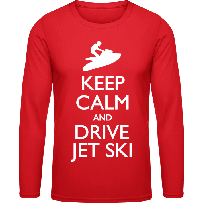 Keep Calm And Drive Jet Ski Langermet skjorte contain pic