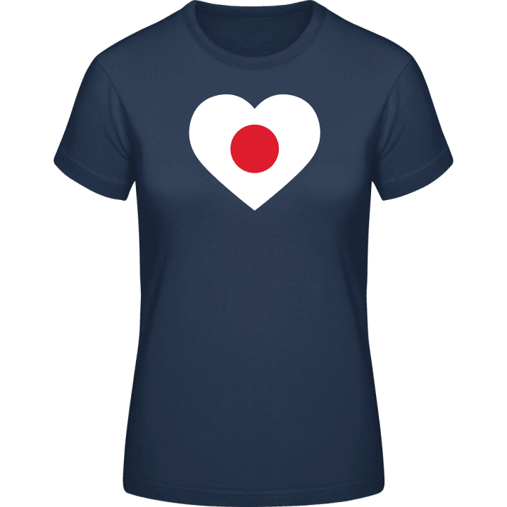 Japan Heart Flag T-shirt för kvinnor 0 image