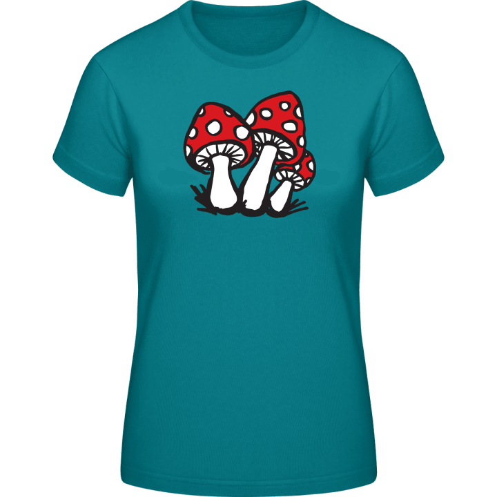 Red Mushrooms Women T-Shirt 0 image