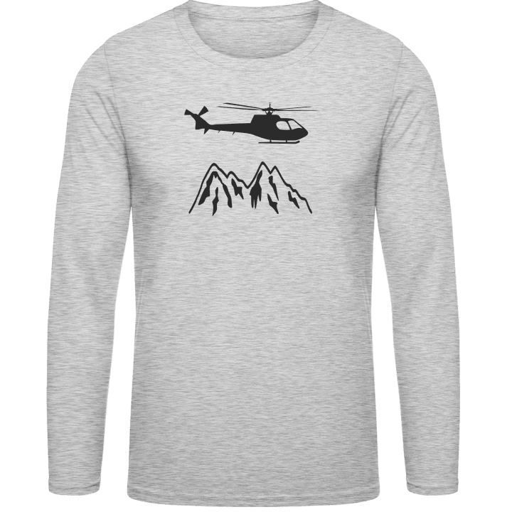Mountain Rescue Helicopter Langarmshirt contain pic