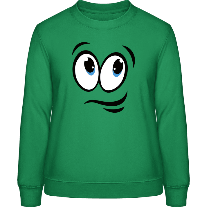 Comic Smiley Face Frauen Sweatshirt contain pic