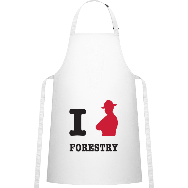 I Love Forestry Kitchen Apron contain pic