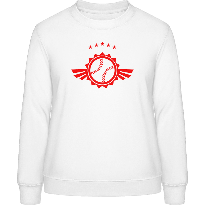 Baseball Symbol Winged Sweatshirt för kvinnor contain pic