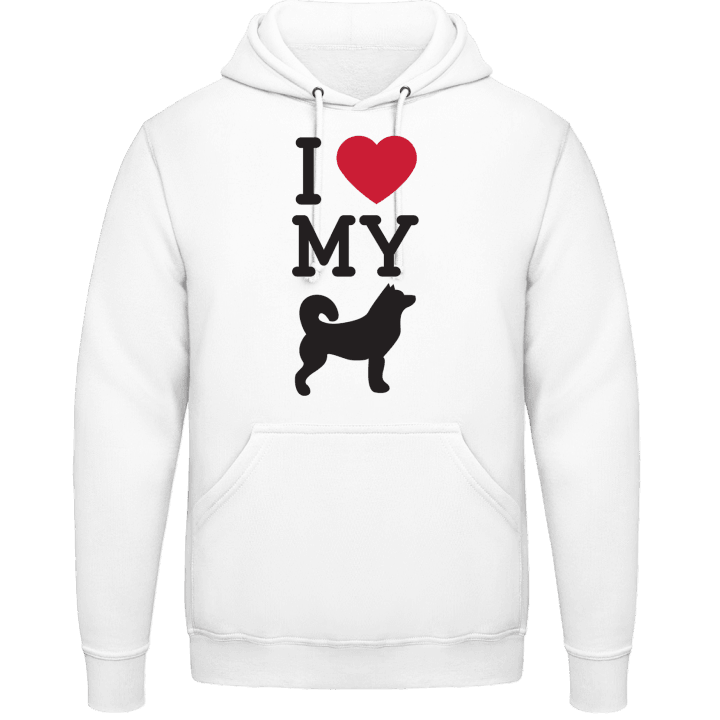 I Love My Dog Spitz Hoodie contain pic