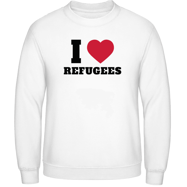 I Love Refugees Tröja contain pic